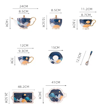 Simples chá cerâmico, Copos de café, Estilo europeu