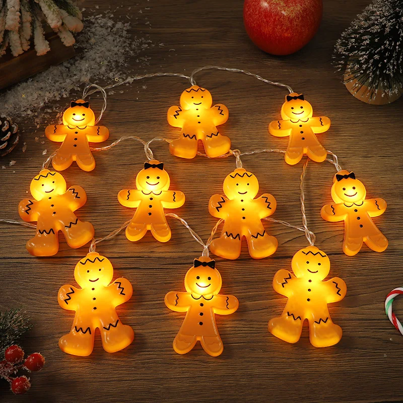 

Christmas Lights String Santa Claus Snowman Battery-operated Garland LED Christmas Decorative Light Party New Year Decor
