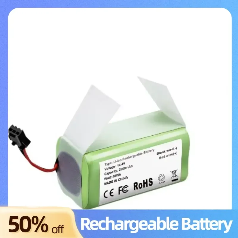 Lithium-ion Battery 14.4V 2800mAh for ECOVACS Deebot N79 N79S DN622 Eufy RoboVac 11 11S Rechargeable Batteries