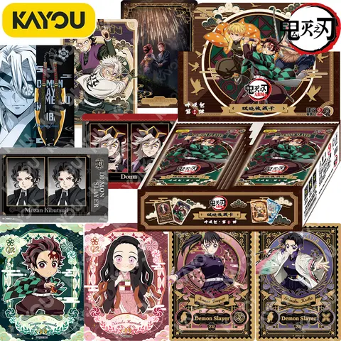 demon slayer stained glass booster box Bandai Slayer: Character Collector Cards (Box) Cardset | KAYOU Demon Slayer: