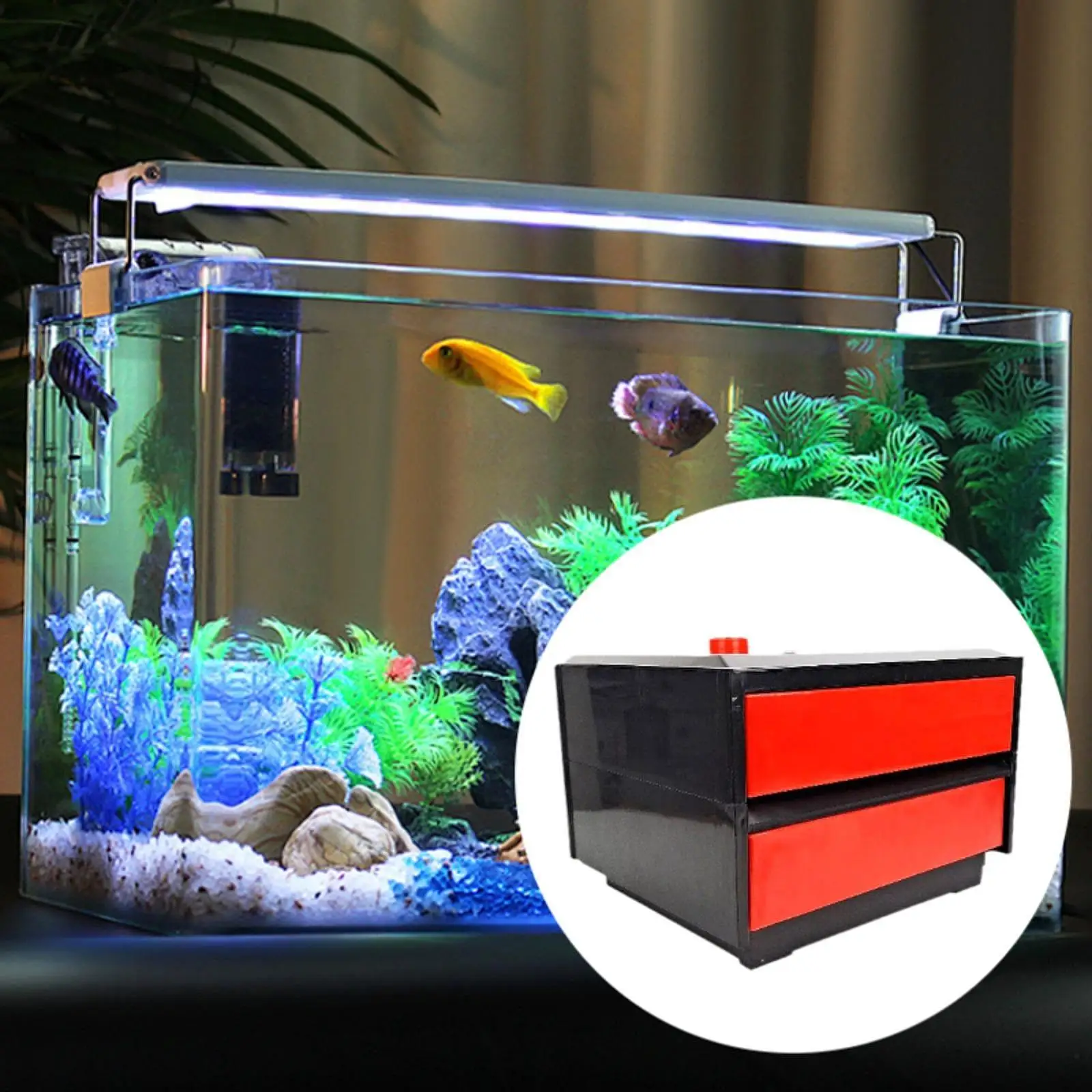 Aquarium Filter Case Drawer Design Filtration Device External Water Purifier Drip Water Flow Box Wet Dry Separation Box