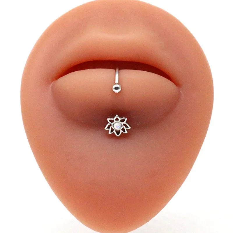 New Punk 10mm Skull Zircon Lip Rings Labret Piercing Ear Nose Hoops Unisex Women Septum Piercing Body Jewelry