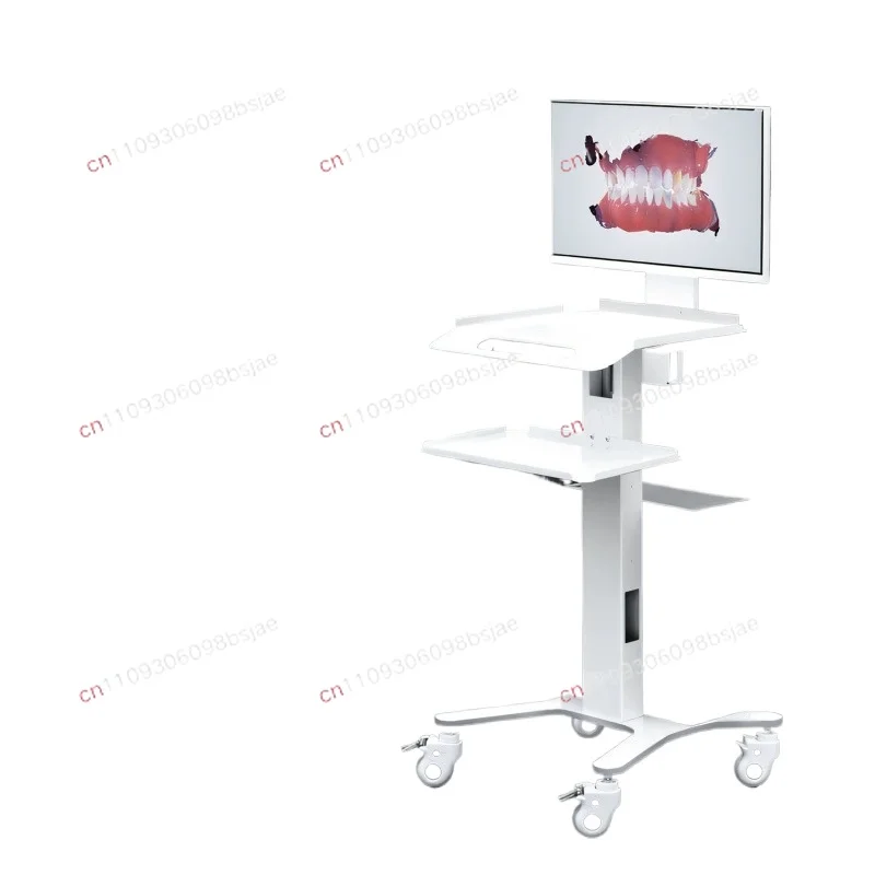 Dental mobile mouth scan trolley Multifunctional instrument Instrument trolley Oral endoscope Notebook Medical display table - view 3