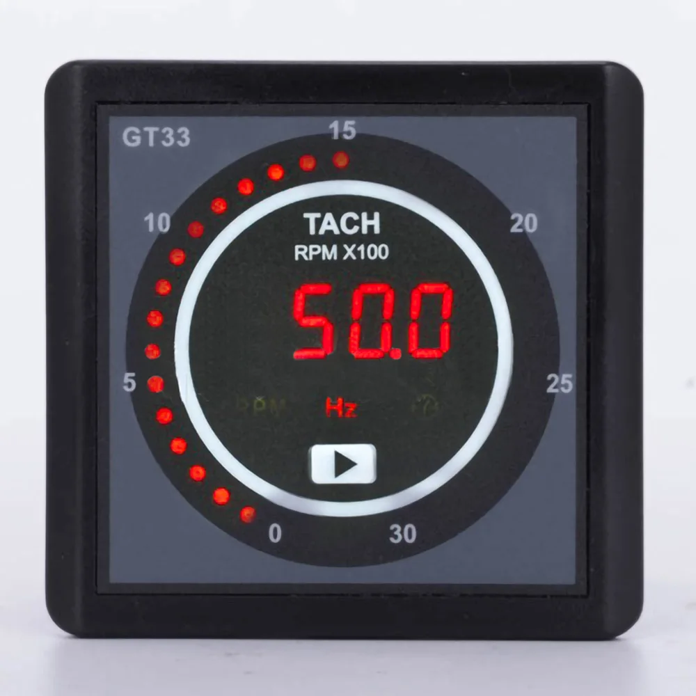 Mebay GT33 Intelligent Engine Tachometer Digital Multifunction Tachometer Hour Meter Generator Parts Accessories