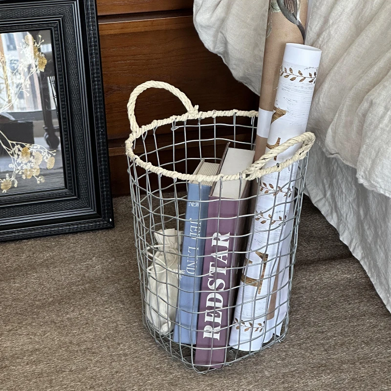 

Hand-woven storage wire toiletries, sundries, snack baskets, fruit bread storage baskets