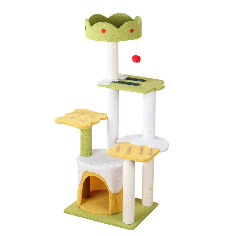 Árbol rascador para gatos todo en uno con sisal y plataforma - imagen 4