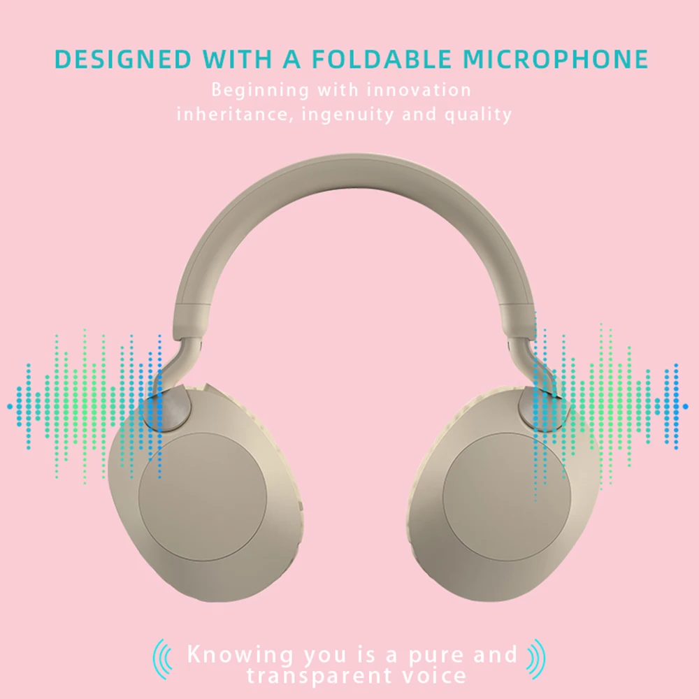 AIKSWE หูฟังไร้สายบลูทูธ HIFI สเตอริโอไมโครโฟนกีฬาหูฟัง12hrs เวลาเล่น40มม.สำหรับโทรศัพท์