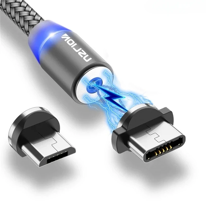 

LED Magnetic USB Cable Fast Charging USB Type C Phone Cable Magnet Charger Data Charge Micro USB For iPhone 14 For Xiaomi