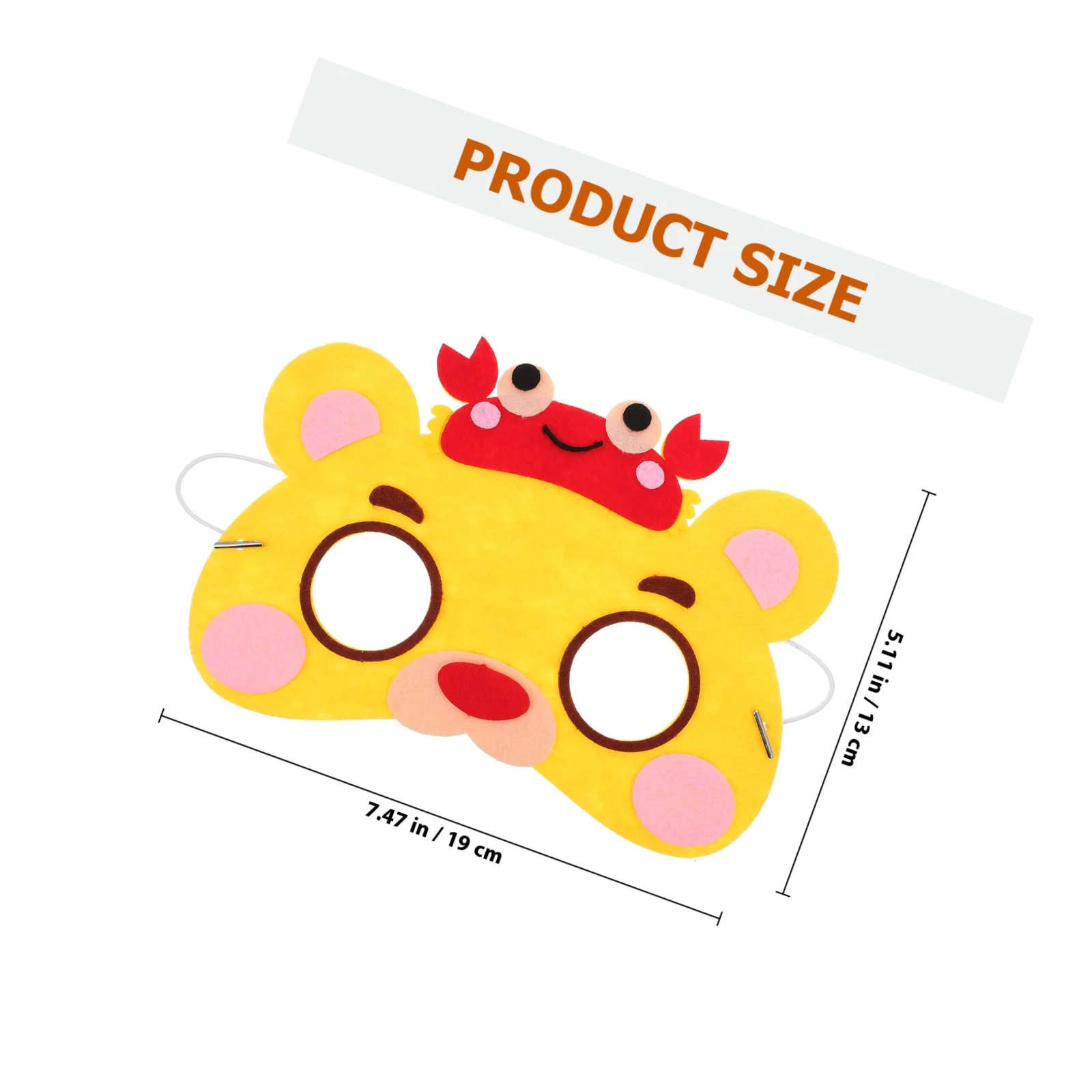 10 Stück Tiermasken für Kinder Cartoon Vlies Gesichtsmaske Halloween Party Cosplay Prop Kinder Partybevorzugungen Kostüm