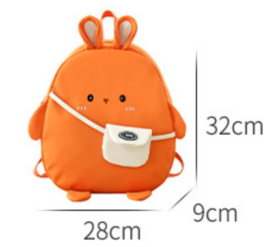 Mochila personalizada de gran capacidad para niños, mochila ligera con dibujos animados de conejo, guardería, bebé