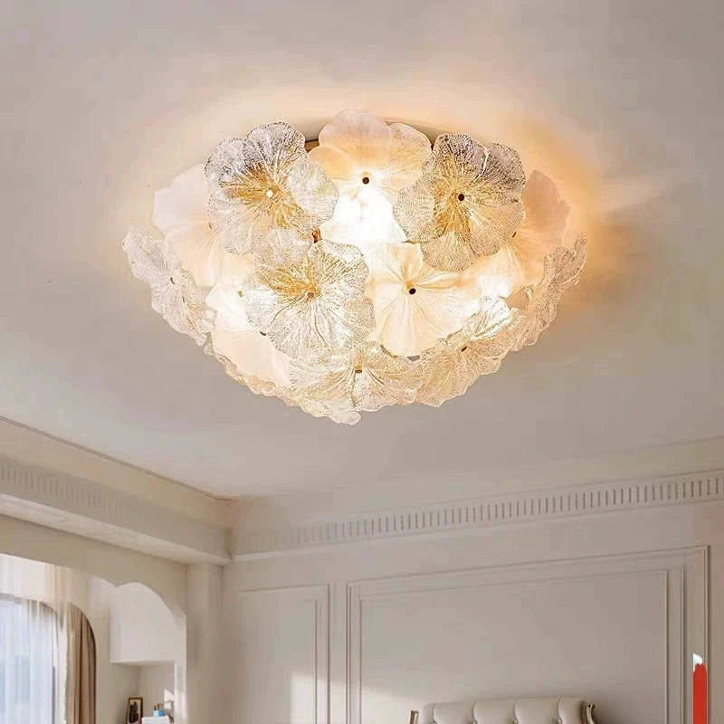 French flower ceiling Light Chandelier Luxury Living Room pendant Wall Lamp restaurant Decorative