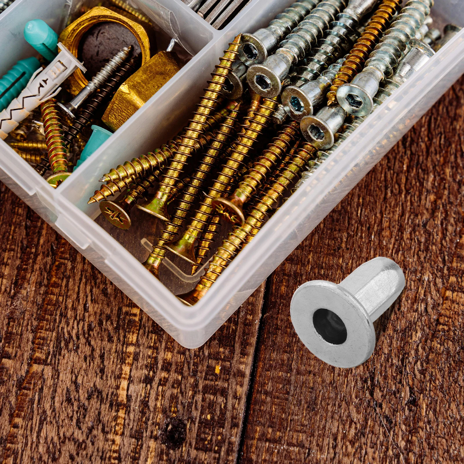 

100Pcs Automotive Push Fasteners Steel Bumper Clips License Plate Mounting Screws Rivet Nuts Car Hardware License Plate Screws