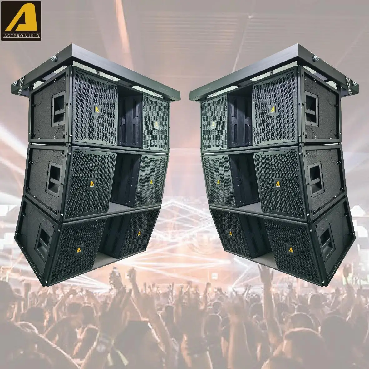 Professional Active Speaker Set VT4889 Double 15 Inch 3 Ways Passive Outdoor Stage Professional Line Array Large Concerts