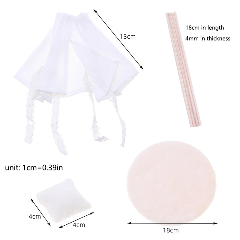 Tienda De Campaña Miniatura Para Casa De Muñecas Escala 1:12 | Accesorio Decorativo De Tela 17x17 Cm | Juego De Simulación