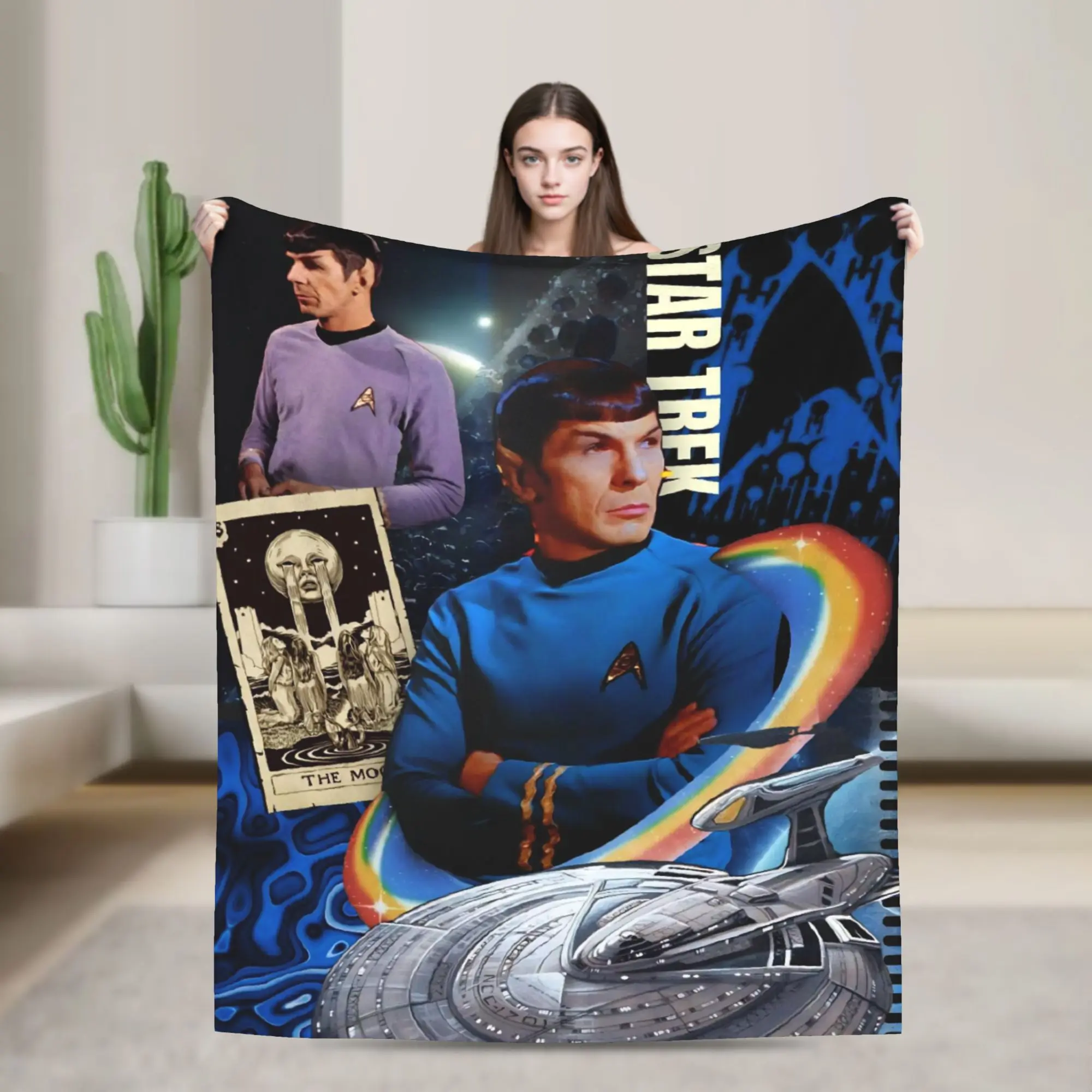 Stars Treks Throw Blanket for Couch  Fuzzy Soft Plush Blanket 50x60 Inches Multiple Sizes Bedspread for All Seasons