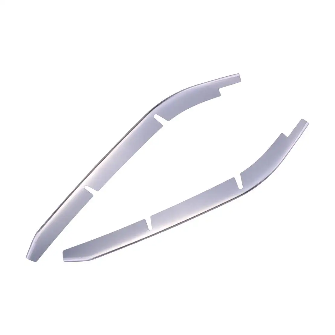 

Комплект из 2 хромированных металлических накладок на верхнюю решетку переднего бампера для Toyota Crown 2023-2025