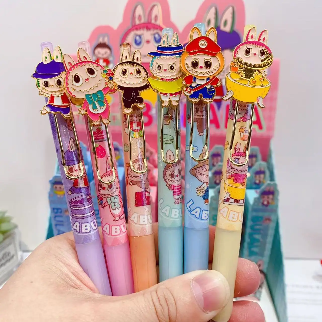 Labubu blind box ballpoint pen cartoon cute surprise box one piece