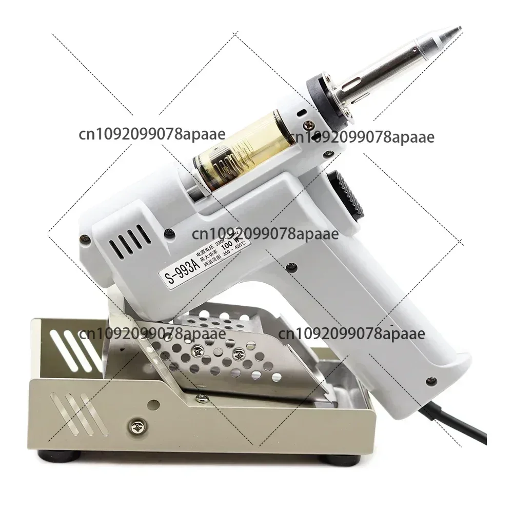 Electric Vacuum Desoldering Pump Solder Sucker Gun Heating Core Suction Tin100W Tin Suction Gun Soldering Iron