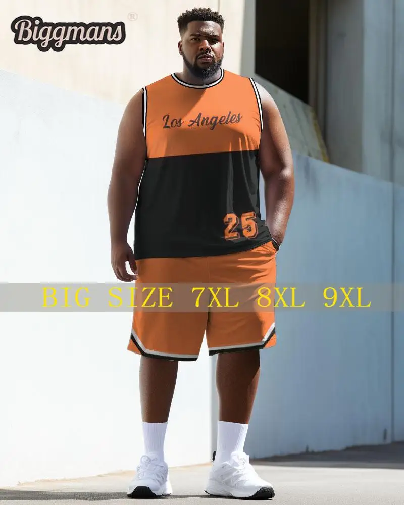 

Biggmans L-9Xl Sports Fashion Vest Plus Size Set for Summer Oversize Basketball Suit Block Basketball Shorts 7XL 8XL 9XL