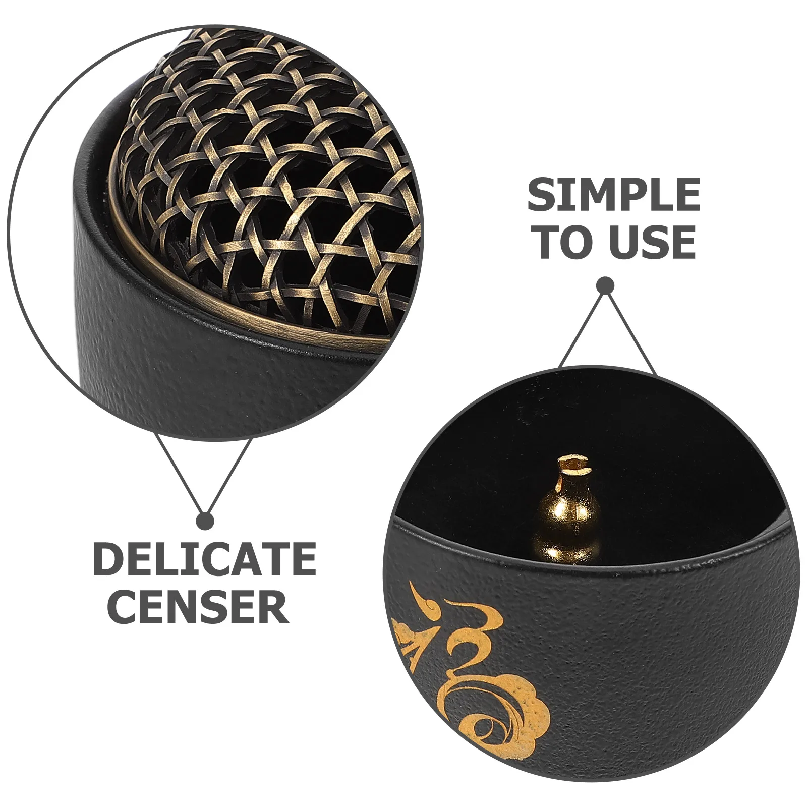 

Ceramic Chinese Style Censer Home Decor Aroma Burner Desktop Incense Holder Vintage Censer Decorative Incense Stick Burner Coil