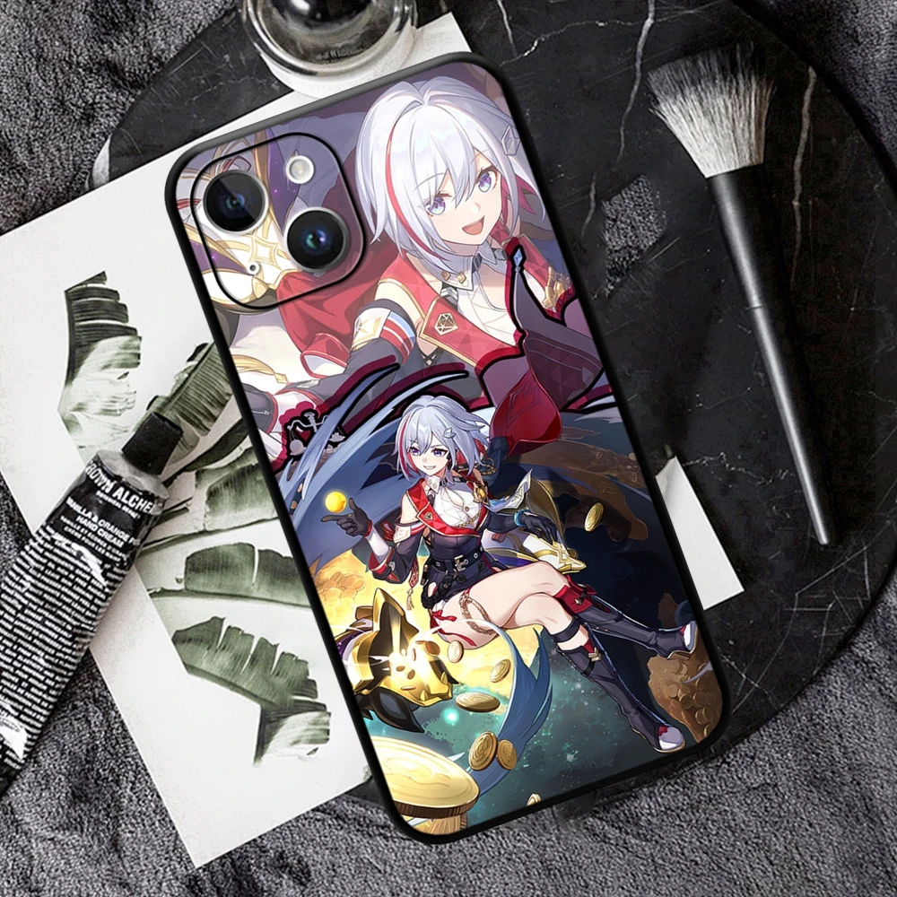 Seele Honkai Star Rail Clara Gepard Topaz Serval Bronya Phone Case for IPhone 15 14 13 12 11 Pro Max Mini XSMax  SE3 2 7 8 Plus