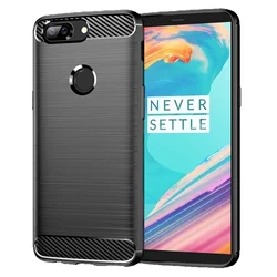 Silicone Cases Oneplus 5t 1+5 Shockproof Matte Back Cover For 1+5t One Plus 5 Carbon Fiber Case Coque Fundas