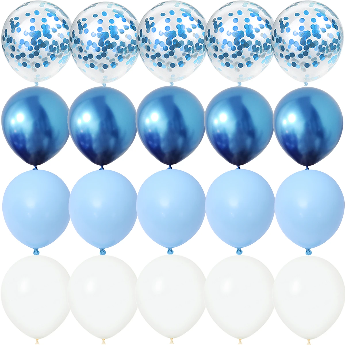 20PCS Agate Blue Dark Matte Balloons Gender Reveal Wedding Valentine\'s Day Baby Shower Birthday Globos Party Decorations