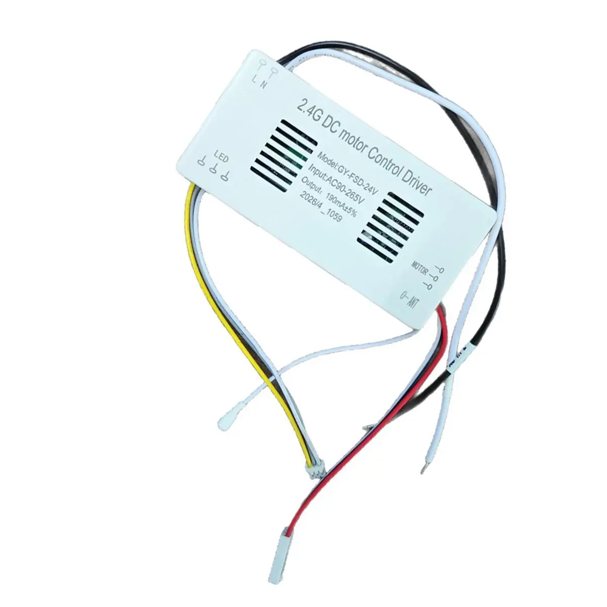 HDL 2.4G Bedroom Ceiling Fan Light Wide Voltage Driver 6-Speed Adjustable Remote Control Inverter Controller AC90-265V