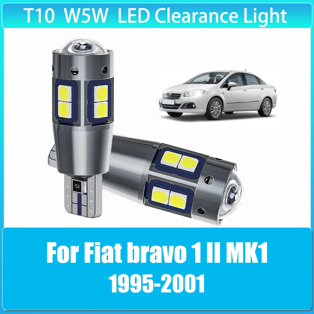 

2 x T10 W5W Clearance Lamp CANbus Width Light Bulb Super Bright for Fiat bravo 1 II MK1 1995 1996 1997 1998 1999 2000 2001