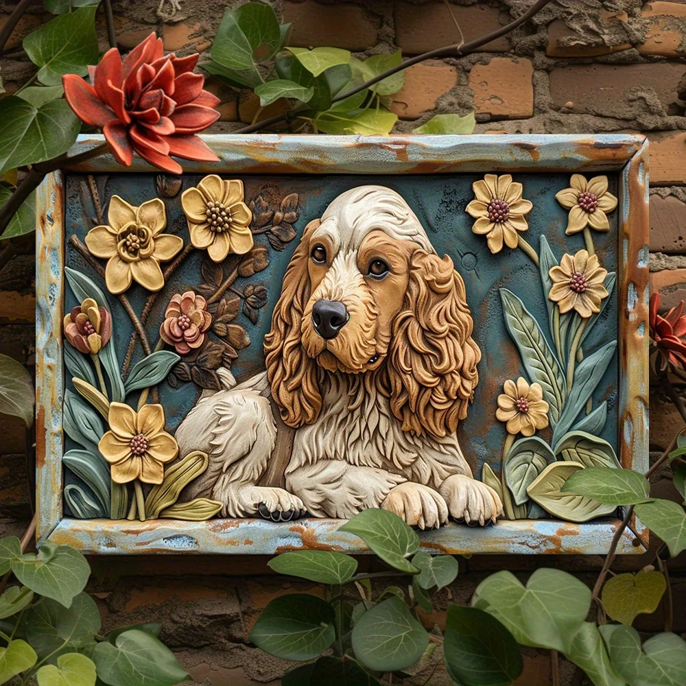 

Vintage English Cocker Spaniel Sign - Perfect For Spring & Summer Decor, Garden, Classroom | Unique Thanksgiving Gift For Girls