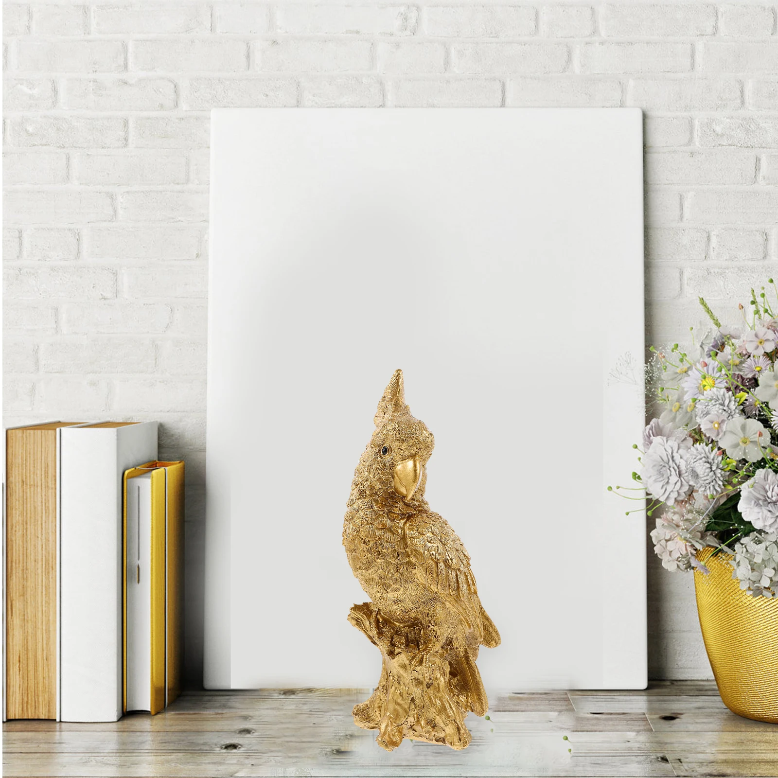 

Craft Bird Statue Decor Cabinet Parrot Decor Desktop Cabinet Garden Yard Small Parrot Ornament Home Decoration