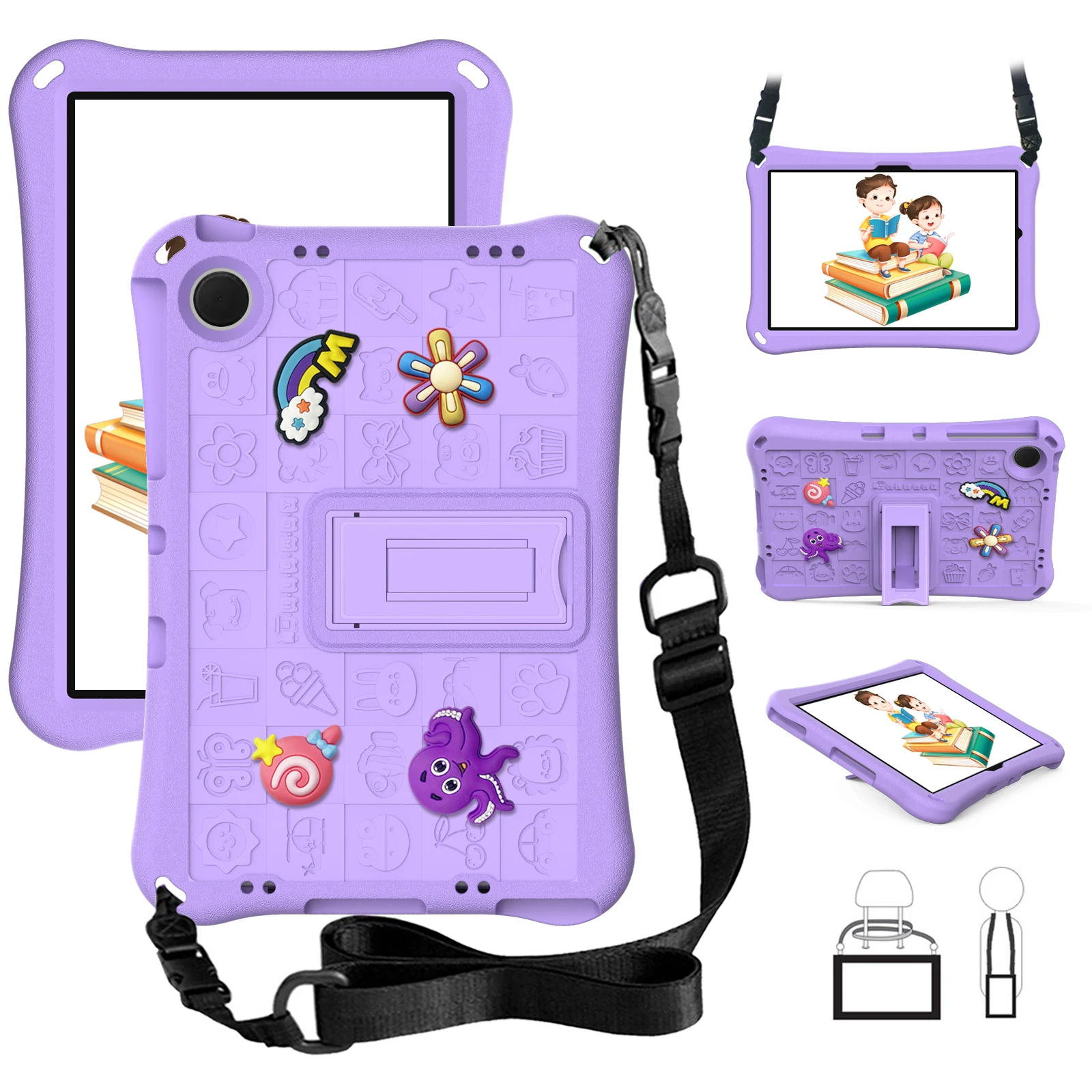 Kids Cartoon Tablet Case For Xiaomi Redmi Pad SE 11'' 2023 with New Design ＆ Shockproof  Stand Cover