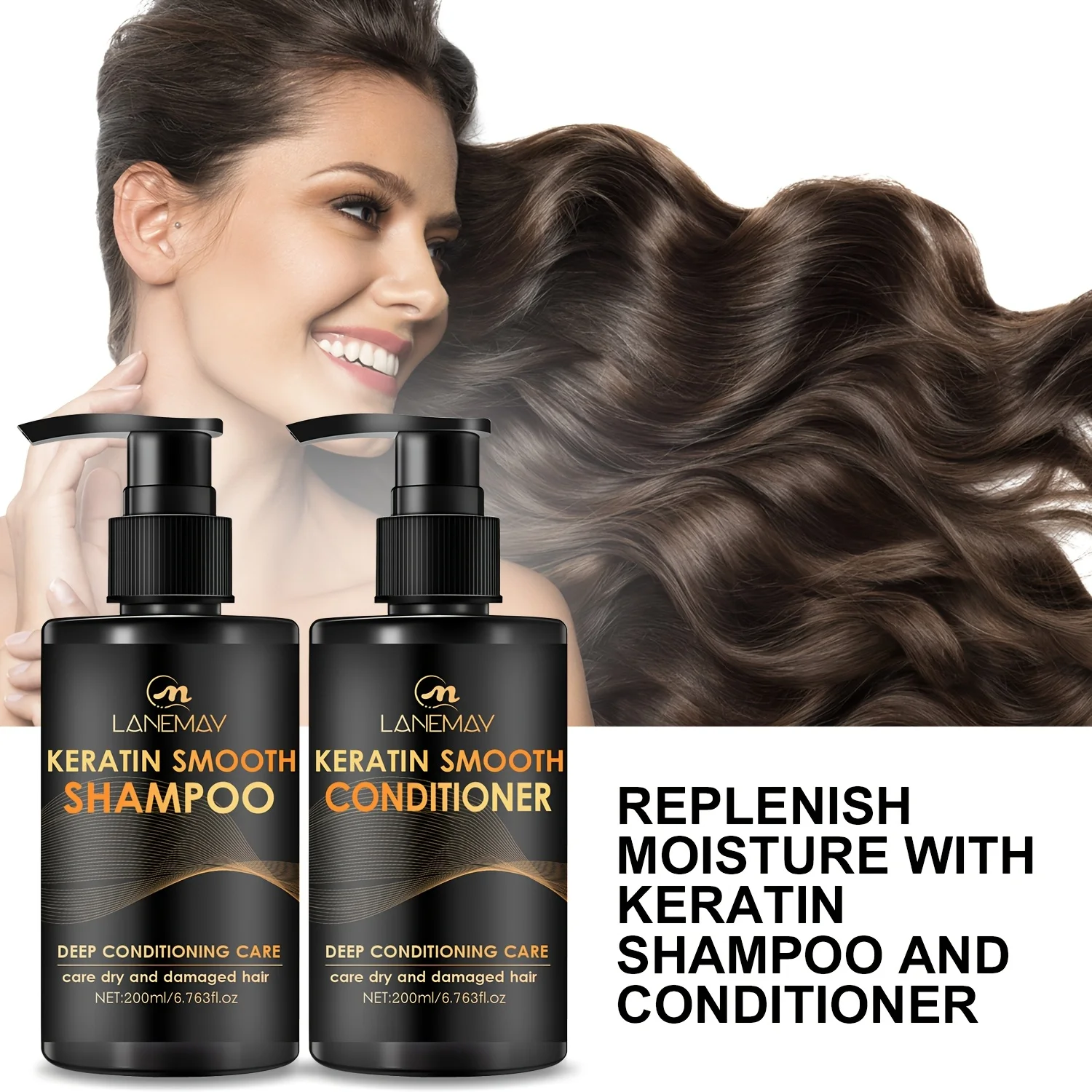 Conjunto de shampoo e condicio - Hair Care Keratin Shampoo avaliação e preço