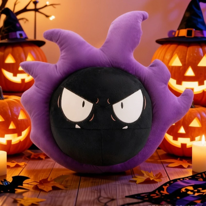 

Purple Ghost Smoke Plushie Black Monster Pillow Soft Stuffed Horror Soul Doll Cute Anime Doll Room Decor Boy Girls Birthday Gift