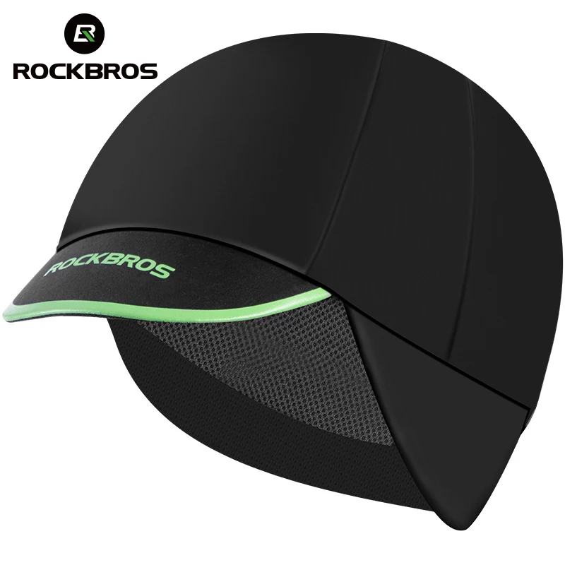 ROCKBROS Winter Thermal Fleece Cycling Hat Warm Earmuffs Cap Outdoor Sports For Men Running Fishing Skiing Bicycle Headwear