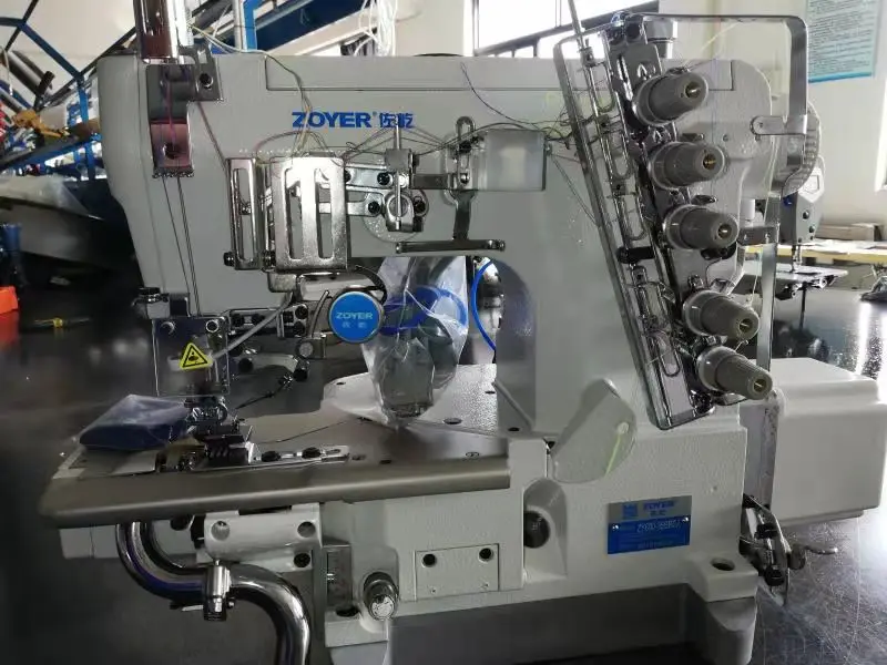 ZY600-35BBDA Zoyer سرير مسطح صغير Rollededdge تمتد السيارات المتقلب التعشيق ماكينة خياطة عالية السرعة ماكينة خياطة صناعية