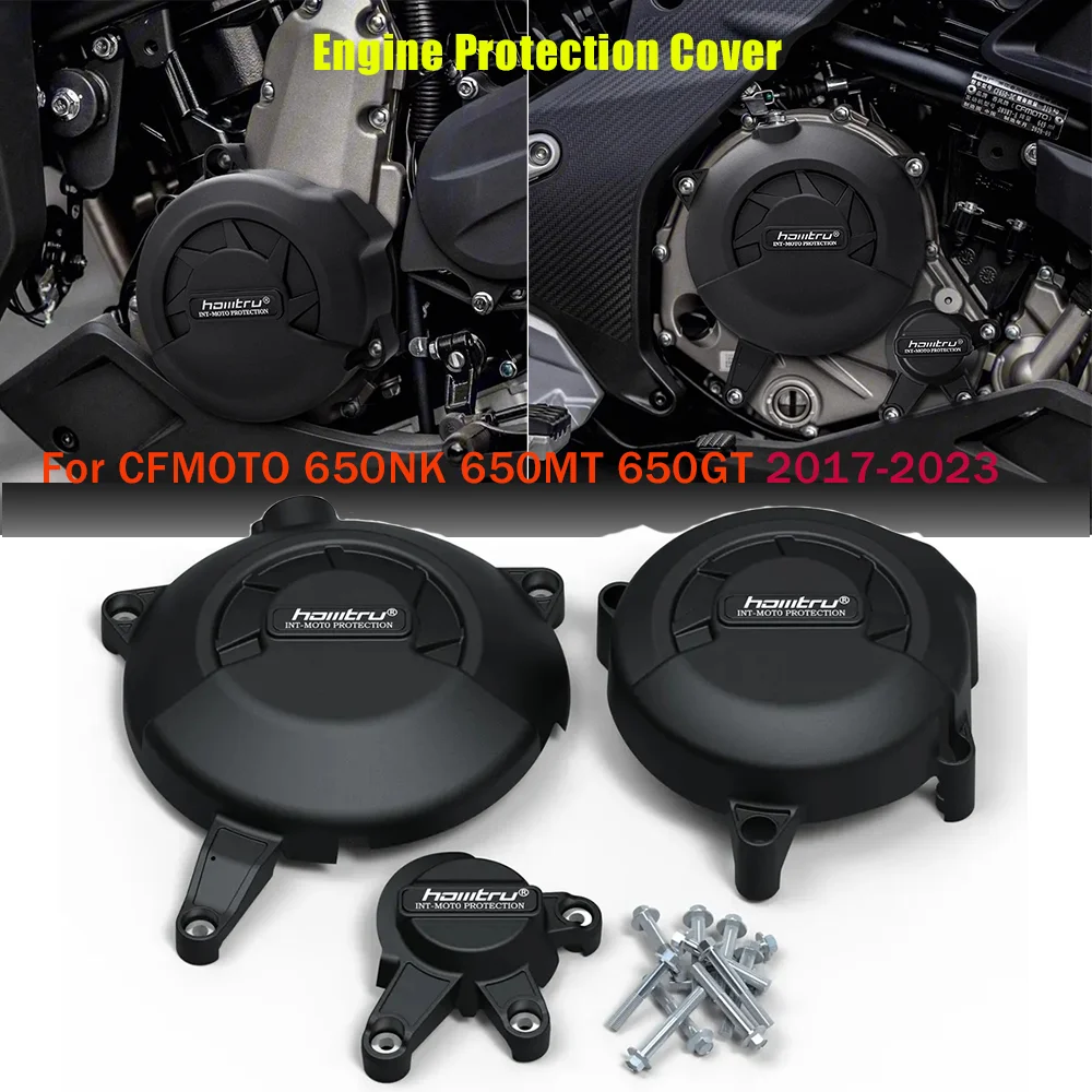 For CFMOTO Motorcycle 650MT 650 NK 2017-2023 & 650GT 2018-2023 & 650 ADVENTURA 700MT 2022-2023 Engine Protection Cover Kit