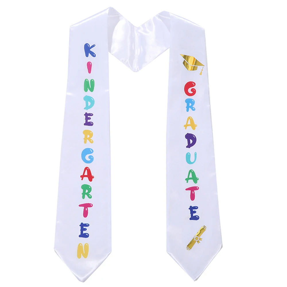 Kids Graduation Sash Kindergarten Preschool Printed Graduation Stole Graduation Sash Class of 2024 Grad Gifts for Kid