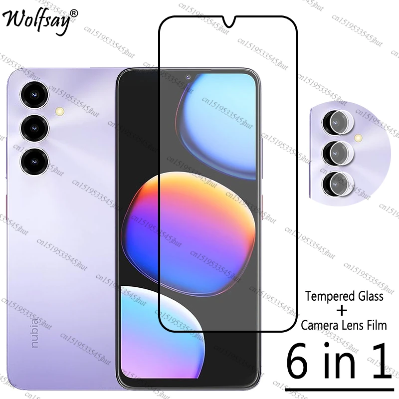 Protector de pantalla de vidrio templado de cobertura completa para ZTE Blade V80 Max, protector de cámara para ZTE Nubia V80 Max, vidrio para ZTE Blade V80 Max