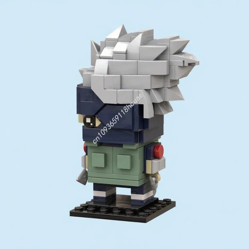 215 pièces MOC Kakashies Brickheadz Blocs de construction Cadeau de festival Jouets créatifs à finitions ouvertes Expression créative DIY Parfait