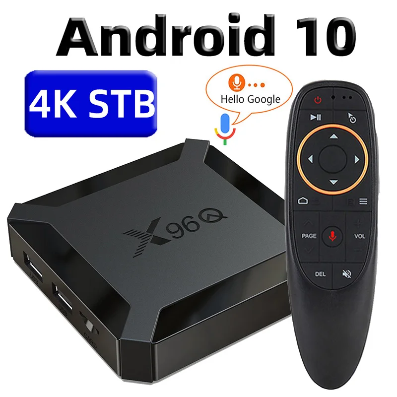 Android 10.0 X96Q TV Box Smart TV BOX Allwinner H313 Quad Core 60fps 2.4G Wifi Google Playstore 4K Set Top Box Media Player X96