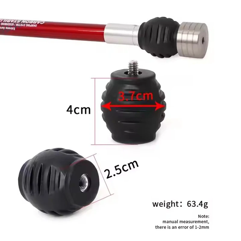 1Pc Archery Bow Balance Bar Stabilizer Ball Counterweight Shock Absorber  For Compound Recurve Bow Damper Hunting Accessories