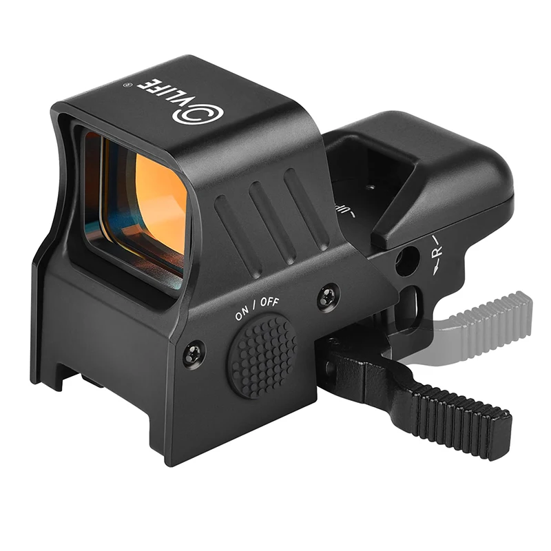 

Rifle Red Dot Sight Optics Upgraded Quick-Detach Picatinny Mount Multiple Reticle System Open Reflex 33mm Wide Objective Diamete