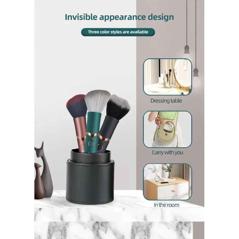 تهتز فرشاة للمكياج تدليك صدمة قوية الإناث النشوة الجنسية البظر محفز 10 سرعة مقاوم للماء ألعاب جنسية للنساء رجل #2