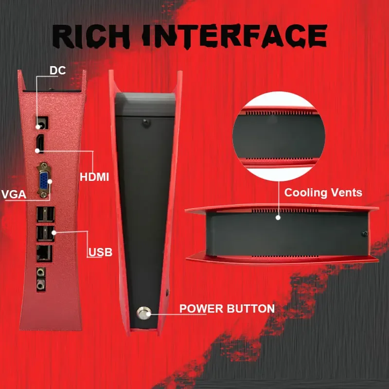 وحدة تحكم ألعاب 1 تيرا بايت X2 لـ PS2/PSP/N64/Wii/Gamecube/Saturn مع 70000+Games 60+ محاكيات التوصيل والتشغيل لوحدة التحكم اللاسلكية Win PC