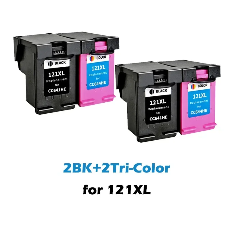 2020 4Pcs compatible ink cartridge For HP 121 Deskjet D2563 F4283 F2483 F4213 F4283 F4583 printers cartridge For HP121 121XL