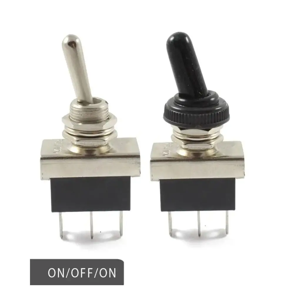 Switches Parts Toggle Switch 12 VDC 25 A 3Pin 3 Position Rocker Switch Waterproof Cap ON/Off/ON Power Button Switch