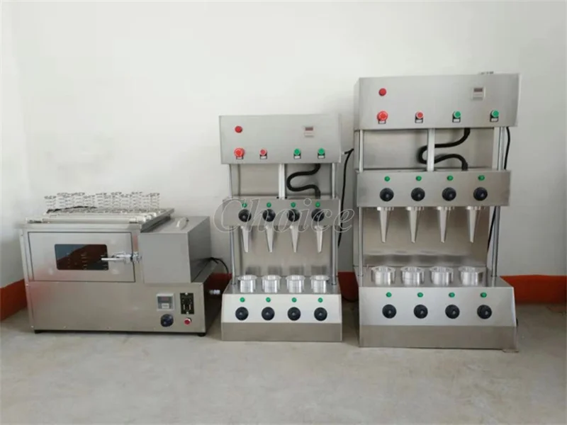 Electric 220/110V Pizza Cone Molding Machine/ Rotary Pizza Cone Oven/ Pizza Cone Warmer Showcase Cabinet With Production Line