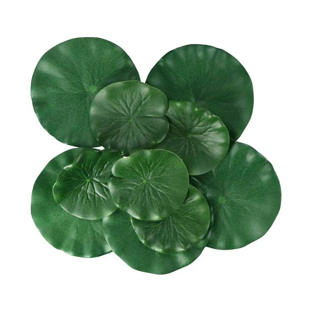

Fish Tank Landscaping For Water Pond Stage Performance Flower Props Fake Lotus Water Leaf Artificial Plant Floating Lotus Leaf