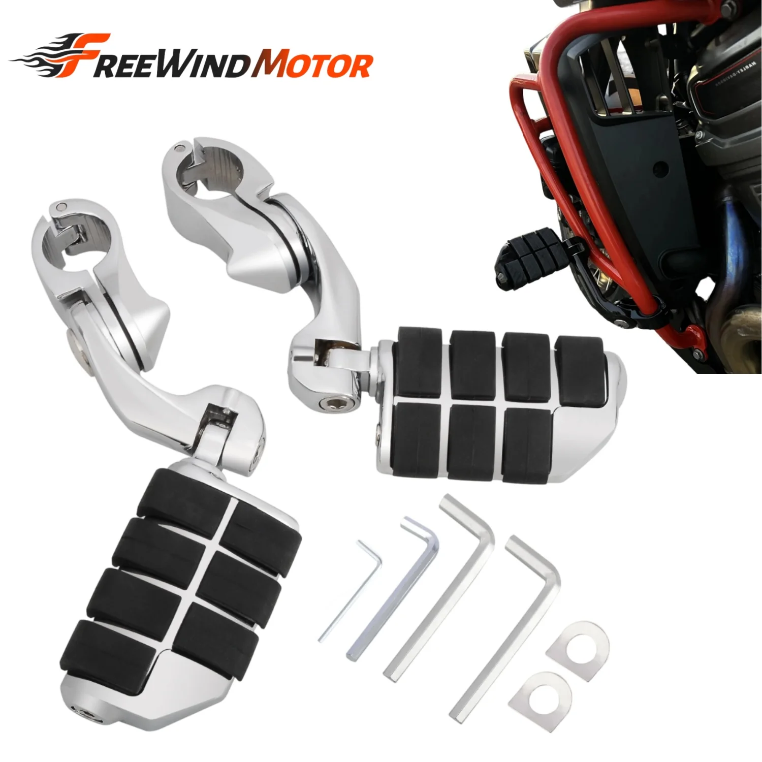 Motorcycle accessories Foot Pegs 1-1/4